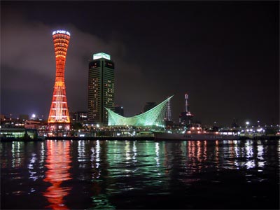 夜のメリケンパーク1